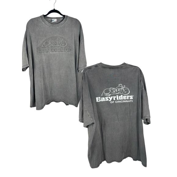 VTG Easyriders Cincinnati 2XL Men’s Short Sleeve Grey Tshirt USA - Picture 1 of 4